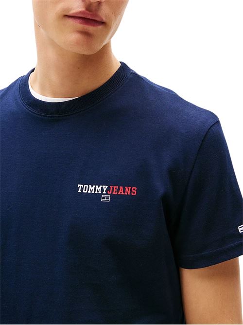 T-shirt blu in cotone Tommy Jeans | DM0DM20815C1G
